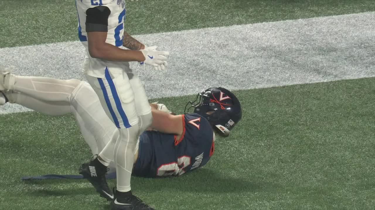 Virginia ties games late in 4th as Eli Wood snags a huge TD