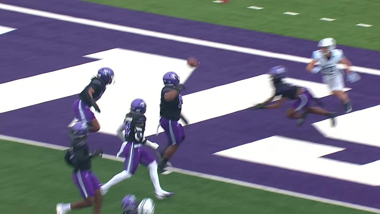Villanova QB flicks a brutal INT into the end zone